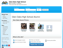 Tablet Screenshot of glenoakshighschool.org